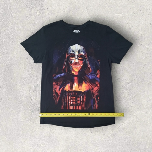 Star Wars Shirt Adult Medium Black Short Sleeve Crew Neck Darth Vader - Picture 4 of 7